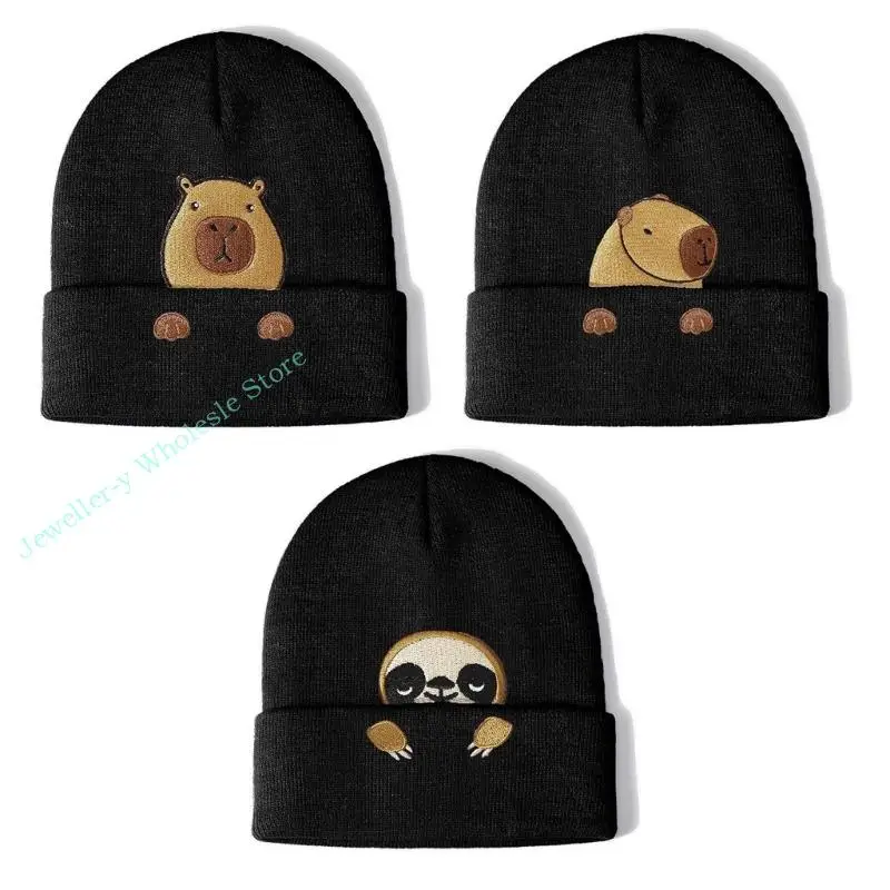 R7UF Fashion Capybara Themed Winter Beanies Practical Acrylic Outdoor Hat Perfect Gift For Animal Lover And Collector
R7UF Fashion Capybara Themed Winter Beanies Practical Acrylic Outdoor Hat Perfect Gift For Animal Lover And Collector