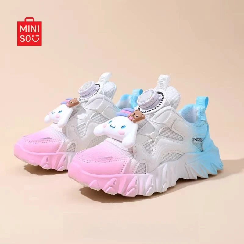 Miniso 2025 Kuromi & Cinnamoroll Girls Sneakers, Chinese Style Platform Twist Shoes for Kids Fashion Wear
Miniso 2025 Kuromi & Cinnamoroll Girls Sneakers, Chinese Style Platform Twist Shoes for Kids Fashion Wear