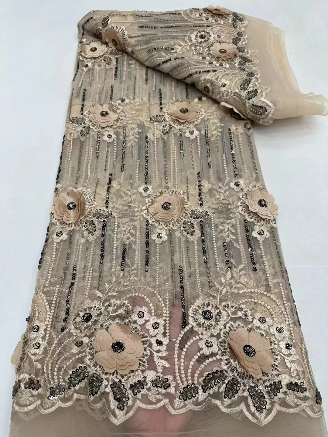 Navy Blue African Tulle Lace Fabric With 3D Flowers 2024 High Quality Lace Nigerian Mesh Lace Fabric For Wedding Dress
Navy Blue African Tulle Lace Fabric With 3D Flowers 2024 High Quality Lace Nigerian Mesh Lace Fabric For Wedding Dress