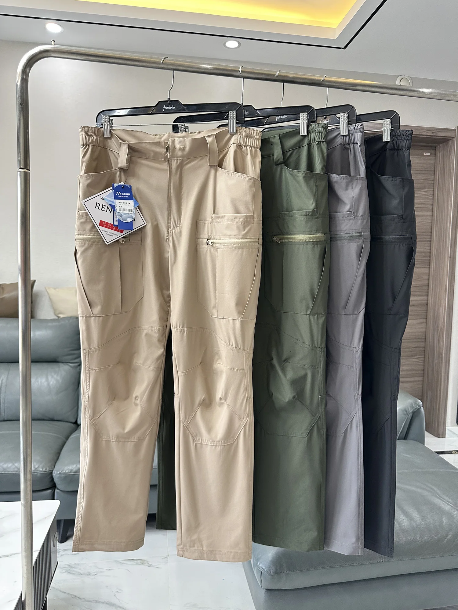 Outdoor Men's Lightweight Quick Dry Multi-Pocket Waterproof Casual Pants Fashionable Urban Style High Waist Straight Leg Trou...
Outdoor Men's Lightweight Quick Dry Multi-Pocket Waterproof Casual Pants Fashionable Urban Style High Waist Straight Leg Trou...