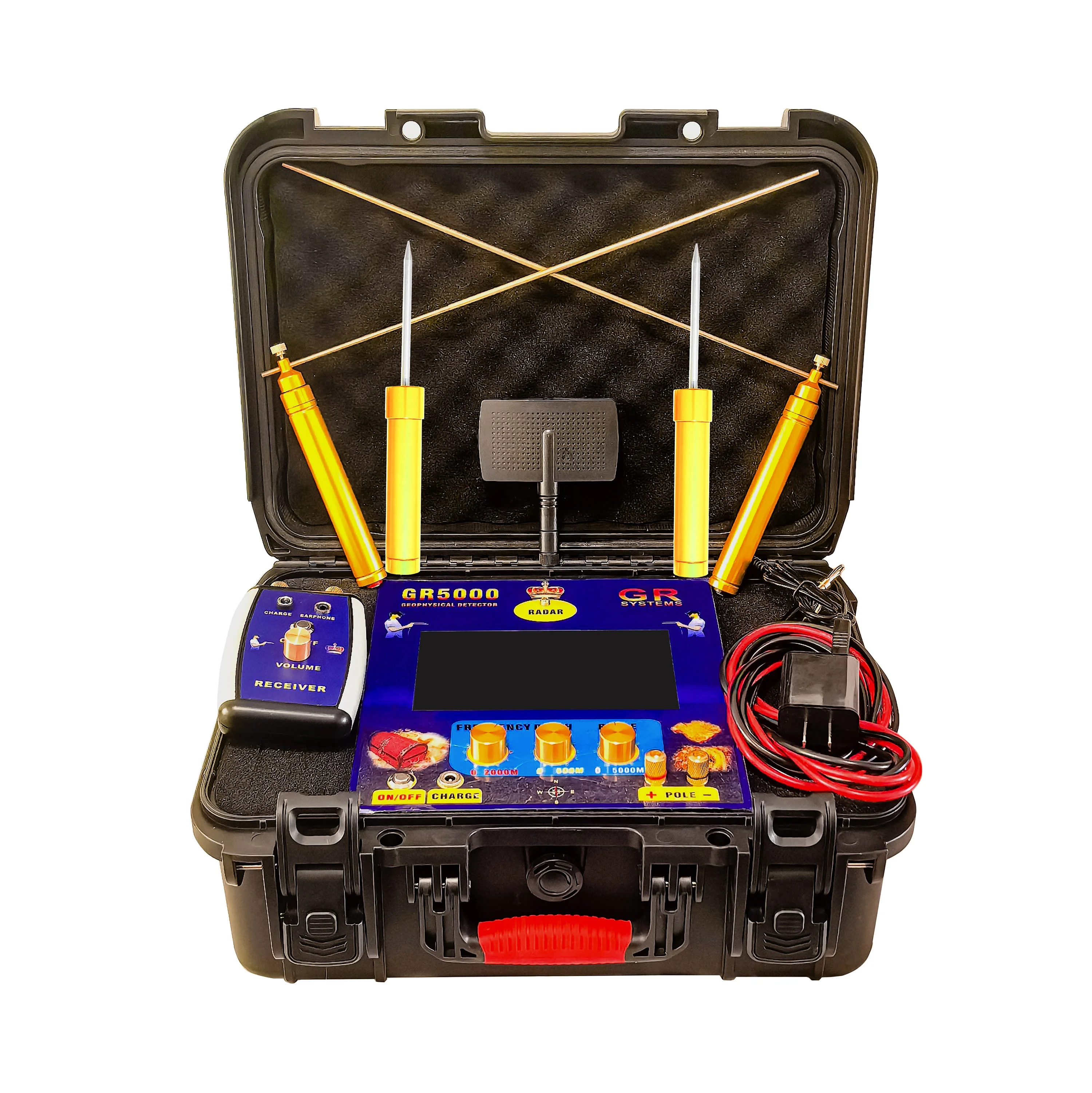 GR-5000 Metal Detector Gold Silver Copper P.G Tin Lead Diamond Ruby Jade Sapphire Jade Crystal Porcelain Cave GR5000
GR-5000 Metal Detector Gold Silver Copper P.G Tin Lead Diamond Ruby Jade Sapphire Jade Crystal Porcelain Cave GR5000