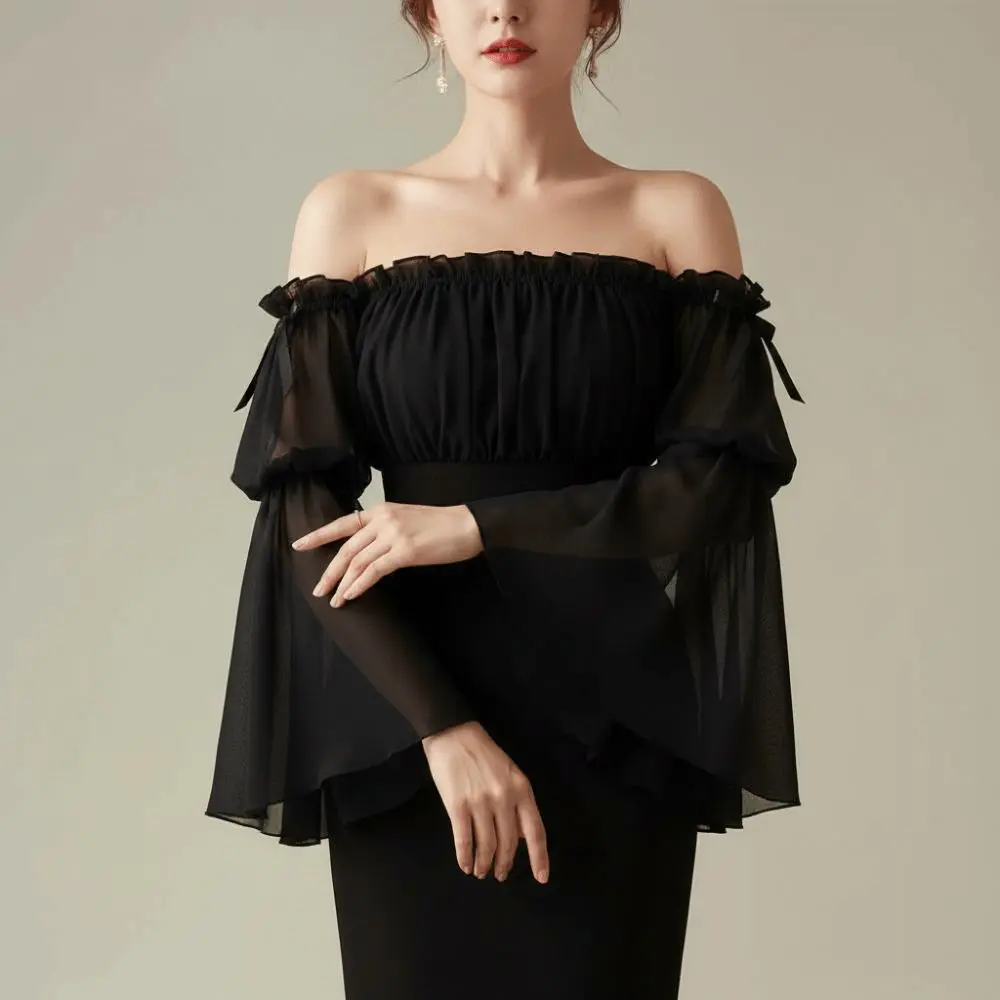 1 pair Chiffon Fabric Fake Sleeves Elastic Band Flare Shape Arm Covers Breathable Soft Solid Color Detachable Cuffs Stage Prom
1 pair Chiffon Fabric Fake Sleeves Elastic Band Flare Shape Arm Covers Breathable Soft Solid Color Detachable Cuffs Stage Prom