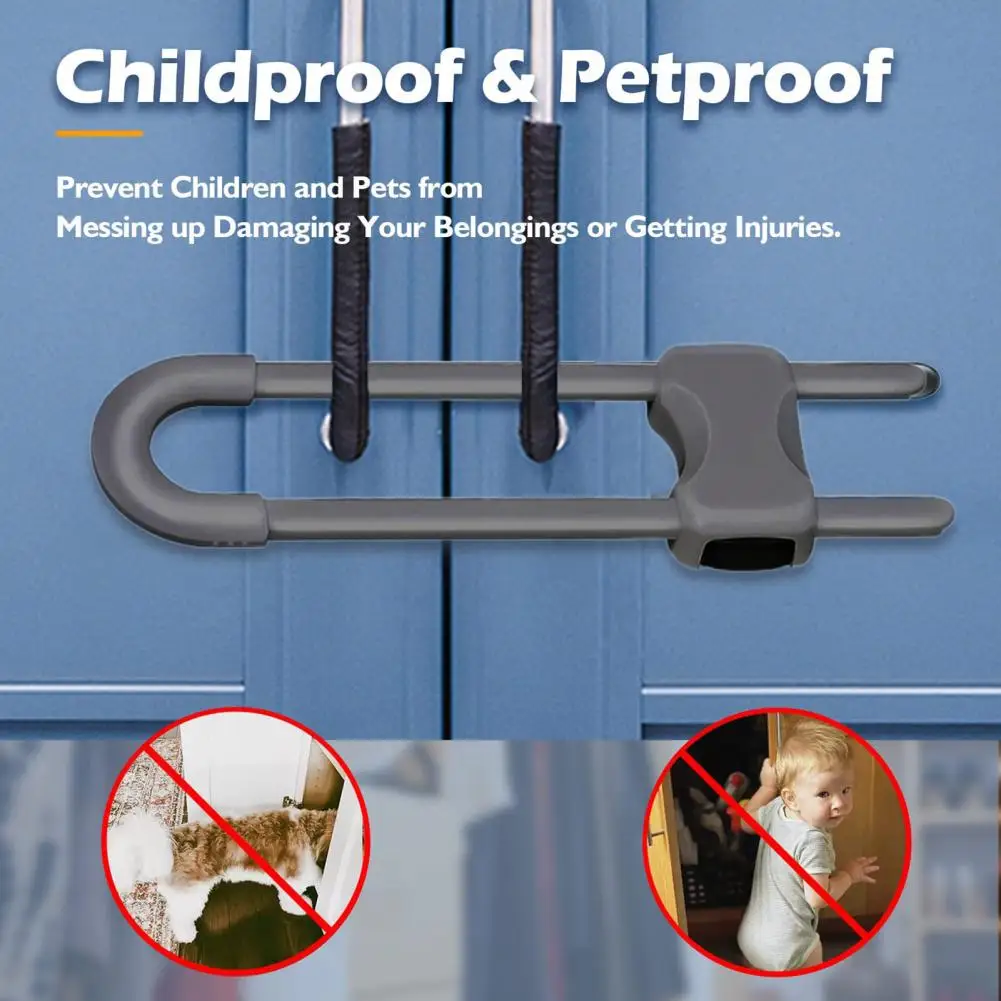 2 Pcs Sliding Cabinet Locks Childproof Safety Locks U-Shaped Safety Latches Reusable Security Locks for Drawers Fridge Closet
2 Pcs Sliding Cabinet Locks Childproof Safety Locks U-Shaped Safety Latches Reusable Security Locks for Drawers Fridge Closet