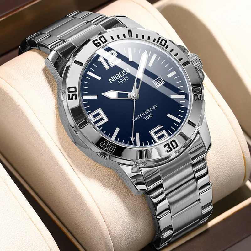 NIBOSI Stainless Steel Quartz Watch for Men Sports Waterproof Luminous Calendar Mens Watches Top Brand Luxury Relogio Masculino
NIBOSI Stainless Steel Quartz Watch for Men Sports Waterproof Luminous Calendar Mens Watches Top Brand Luxury Relogio Masculino