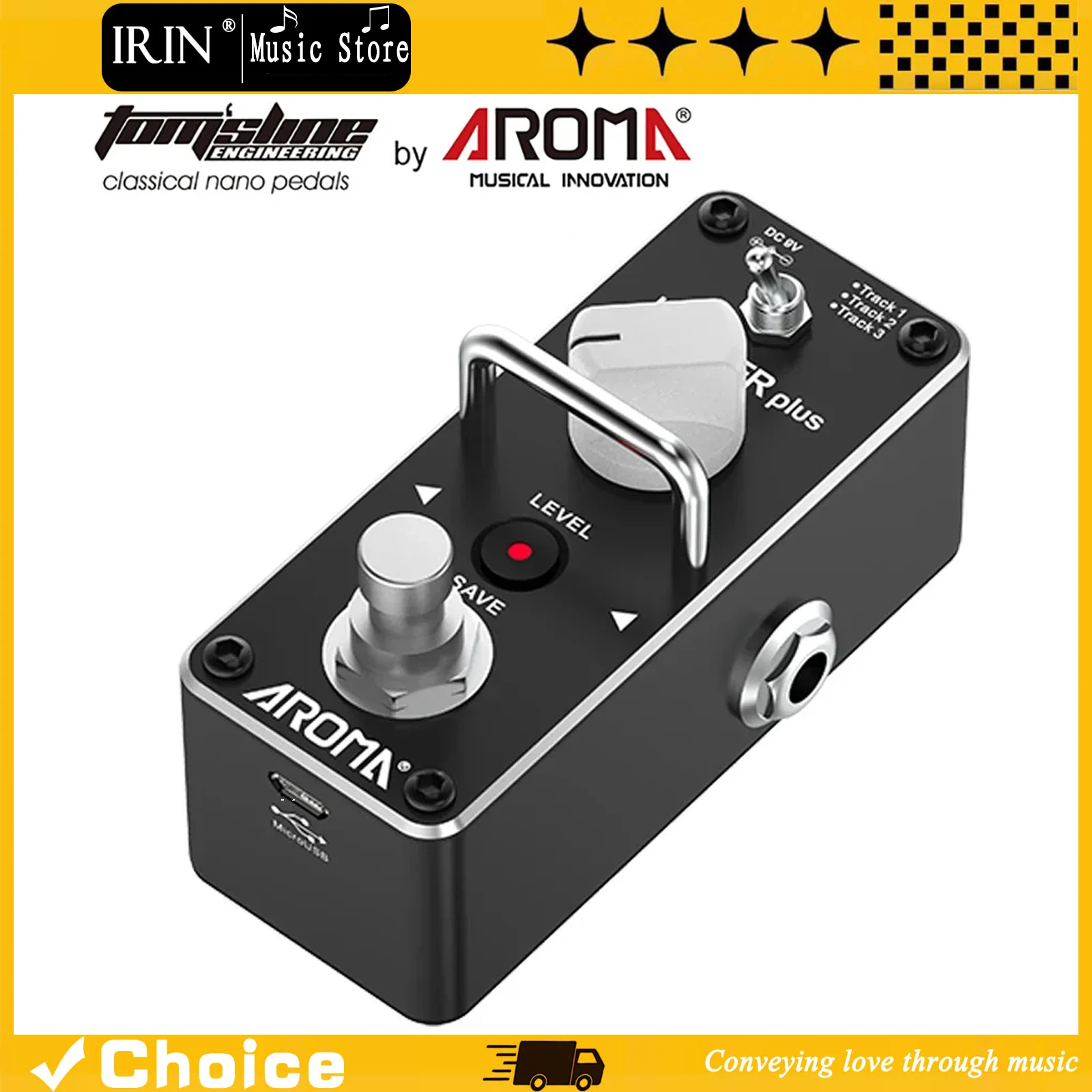 AROMA Looper Plus Guitar Effect Pedal 60 Minutes Unlimited Overlay Recordings Buffer Bypass Guitar Parts & Accessories
AROMA Looper Plus Guitar Effect Pedal 60 Minutes Unlimited Overlay Recordings Buffer Bypass Guitar Parts & Accessories