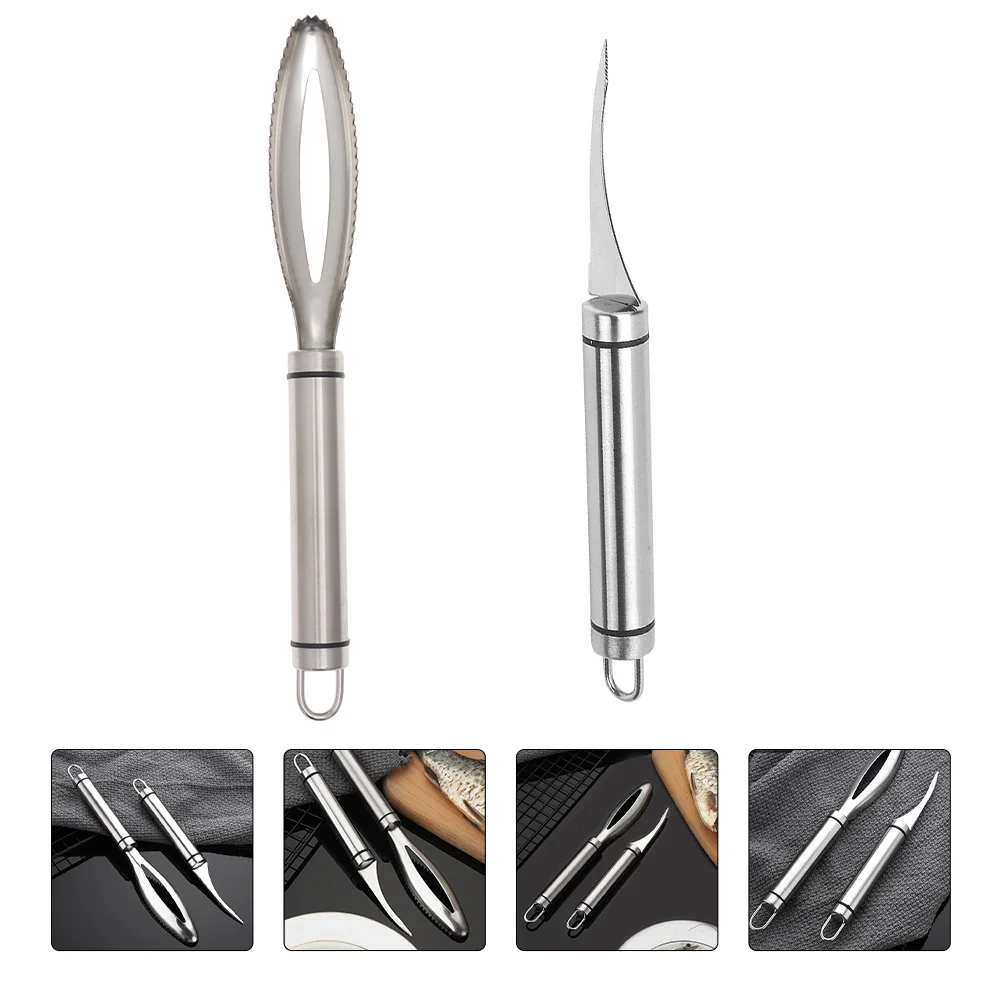1 set 1 Set Stainless Steel Opener Scale Scraper Rust Resistant Ergonomic Handle Light Weight Portable Kitchen Utensil Fish Skin
1 set 1 Set Stainless Steel Opener Scale Scraper Rust Resistant Ergonomic Handle Light Weight Portable Kitchen Utensil Fish Skin
