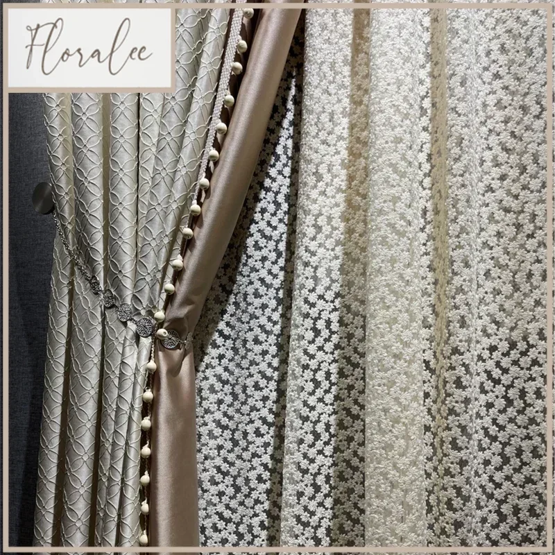 Luxury Cream Color Embossed High-precision Four-leaf Flower Lace Princess Tulle Window Curtains For Living Dining Room Bedroom
Luxury Cream Color Embossed High-precision Four-leaf Flower Lace Princess Tulle Window Curtains For Living Dining Room Bedroom