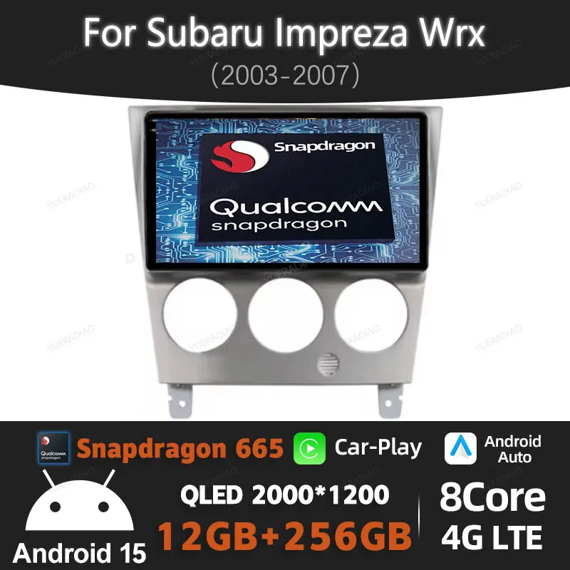 Android 15 Car Radio For Subaru Impreza WRX 2003 - 2007 Carplay Auto GPS NAVI 4G WIFI Multimedia Video Player Head Unit AI Voice
Android 15 Car Radio For Subaru Impreza WRX 2003 - 2007 Carplay Auto GPS NAVI 4G WIFI Multimedia Video Player Head Unit AI Voice