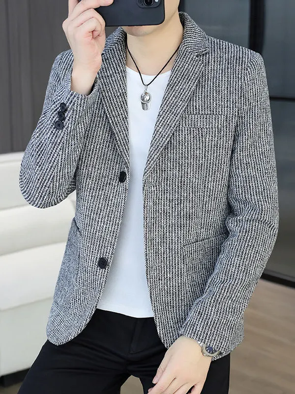 Мужской костюм с двумя пуговицами, осенне-зимний, приталенный, однотонный, повседневный, с воротником-стойкой, не требующий глажки, с длинными рукавами
Мужской костюм с двумя пуговицами, осенне-зимний, приталенный, однотонный, повседневный, с воротником-стойкой, не требующий глажки, с длинными рукавами