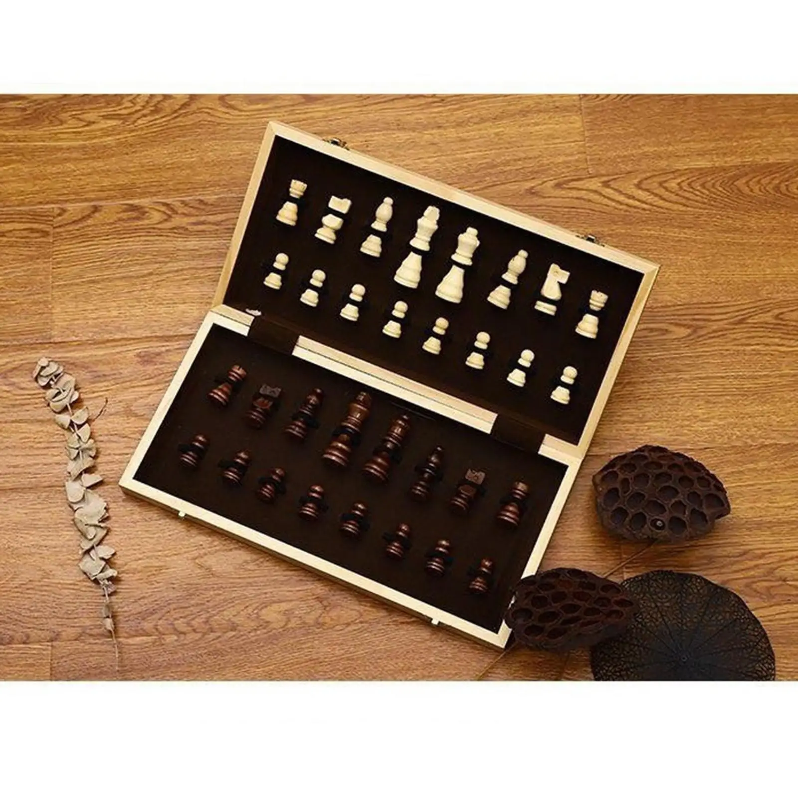 Wooden International Chess Set Foldable Chess Board Storage Space Chessboard 32x
Wooden International Chess Set Foldable Chess Board Storage Space Chessboard 32x