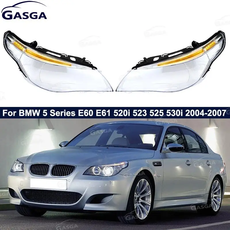 For BMW 5 Series E60 E61 520i 523 525 530i 2004-2007 Car Headlamp Lampshade Old style Headlight Lens Cover Transparent Shell
For BMW 5 Series E60 E61 520i 523 525 530i 2004-2007 Car Headlamp Lampshade Old style Headlight Lens Cover Transparent Shell