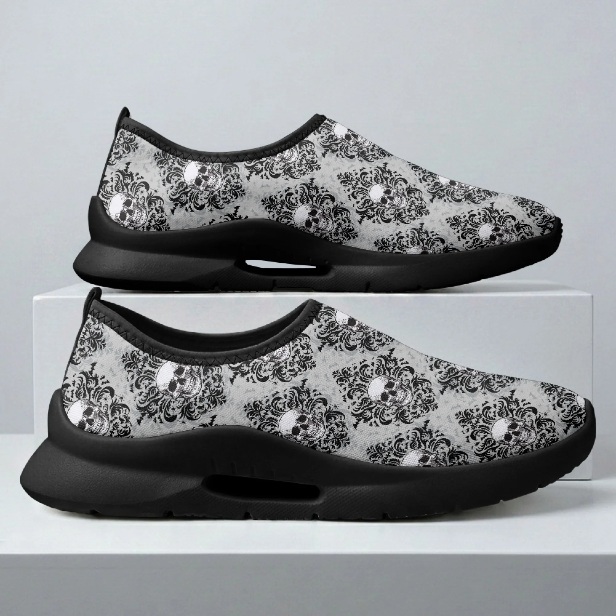 XIXIRIMIDO Cool Skull Mens Casual Shoes Slip On Walking Sneakers Women Gym Workout Shoes Breathable Mesh Walking Shoes 35-48
XIXIRIMIDO Cool Skull Mens Casual Shoes Slip On Walking Sneakers Women Gym Workout Shoes Breathable Mesh Walking Shoes 35-48