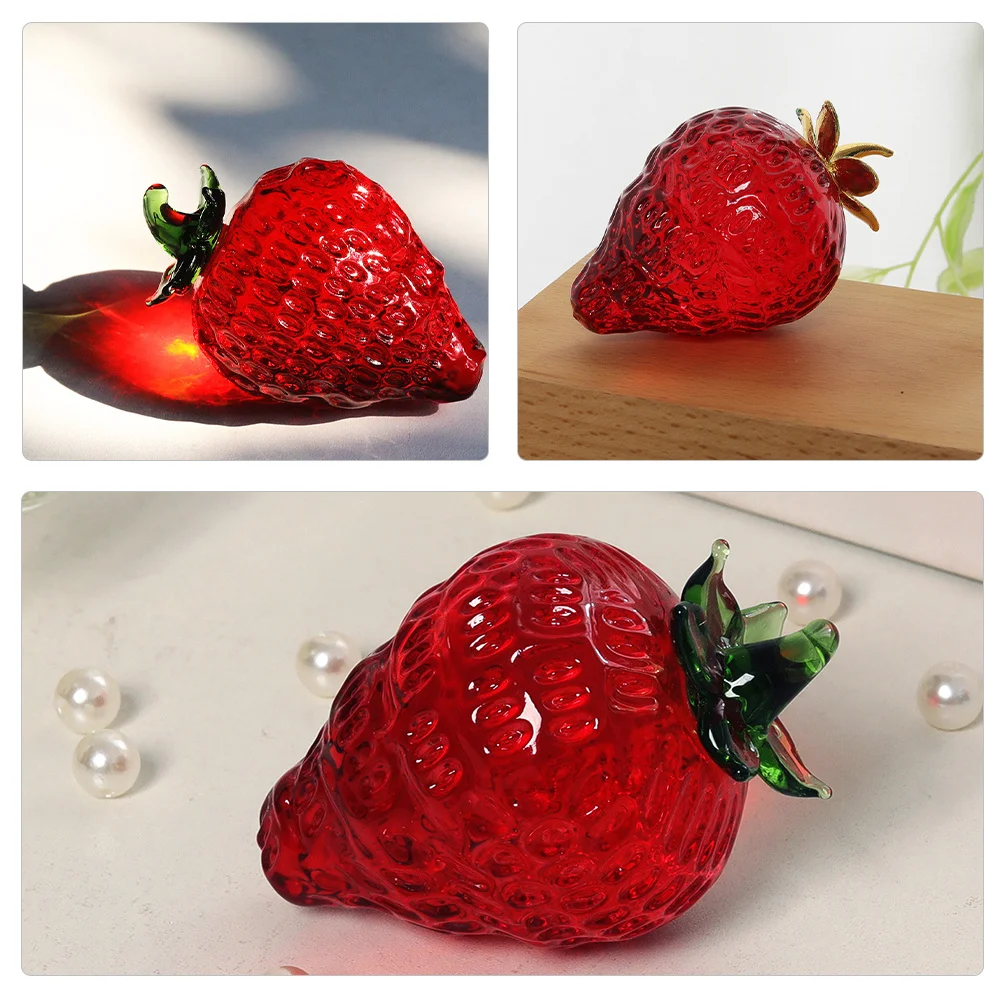 2Pcs Crystal Strawberry Decorative Fruit Statue Realistic Desktop Adornment for Living Room Bedroom Tabletop Home Office Hotel
2Pcs Crystal Strawberry Decorative Fruit Statue Realistic Desktop Adornment for Living Room Bedroom Tabletop Home Office Hotel