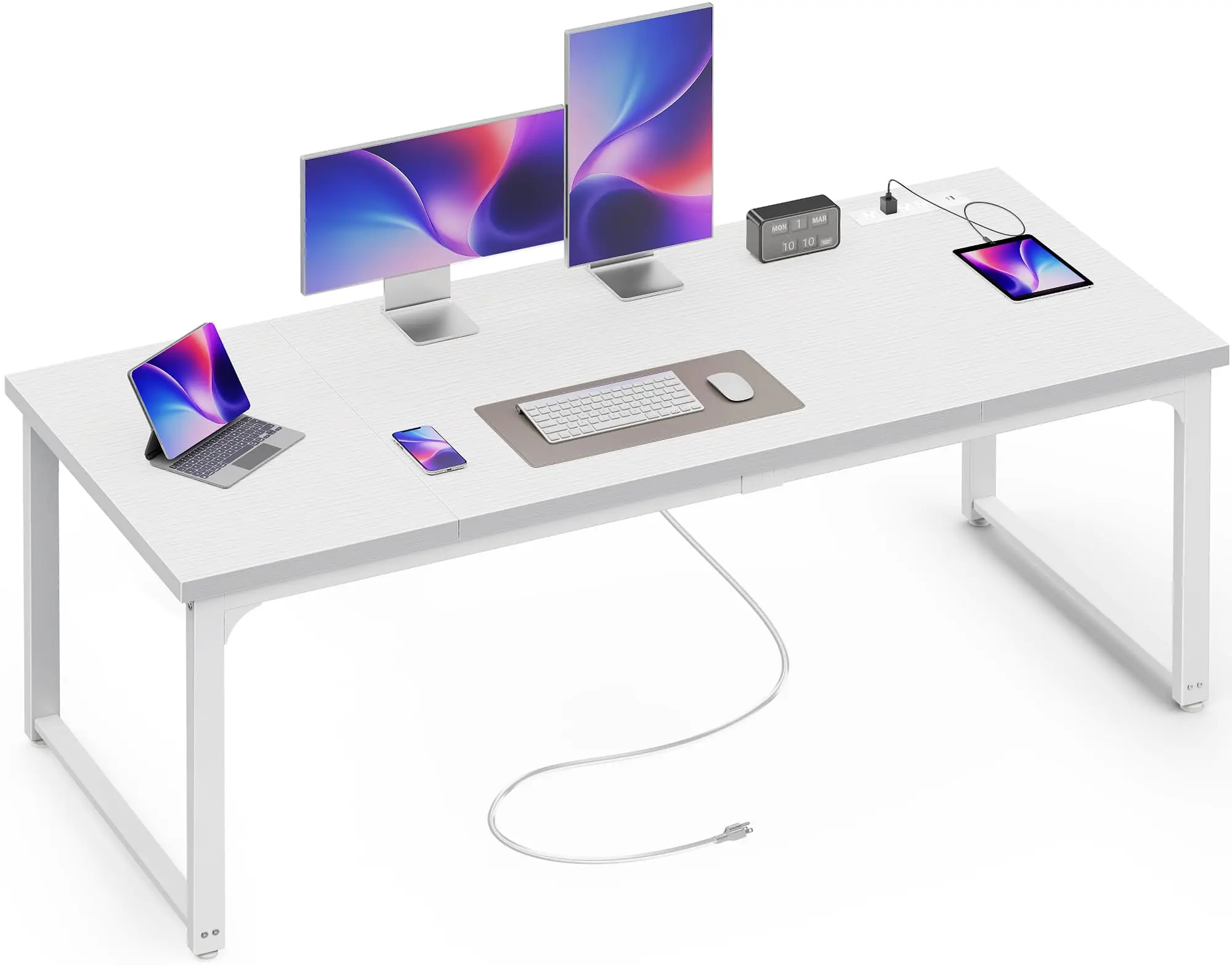 !@Combohome Writhing Table for Living Room ,63 Inch Desk with Power Outlets & USB-C, Deeper & Thicker Desktop-white
!@Combohome Writhing Table for Living Room ,63 Inch Desk with Power Outlets & USB-C, Deeper & Thicker Desktop-white