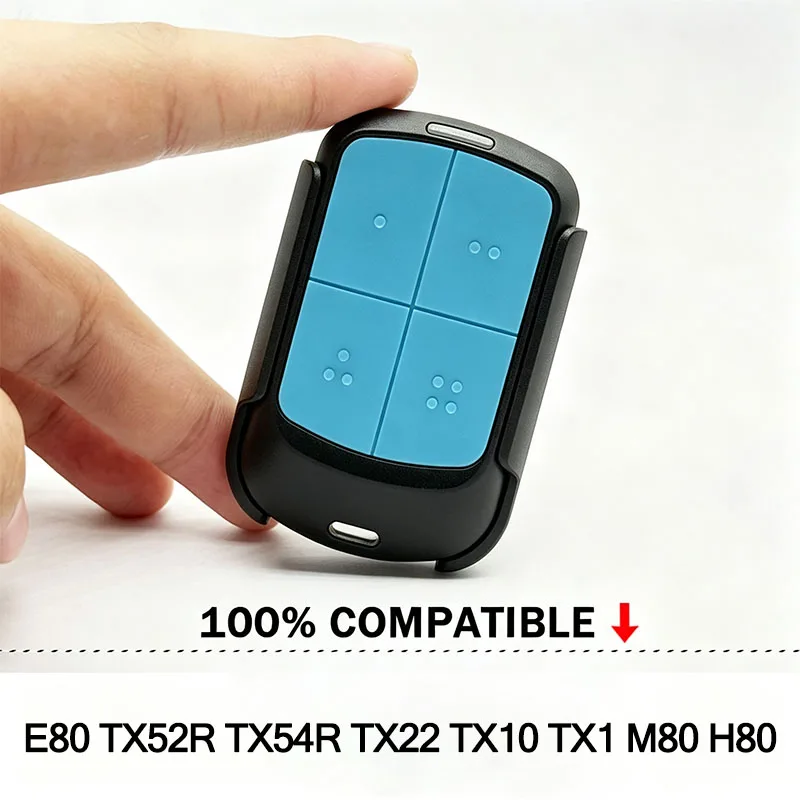 Technology E80/TX52R/2 E80/TX52R/4 TX22 TX10 TX1 H80 M80 E80 TX52R Garage Door Remote Control Command 433.92MHz Fixed Code