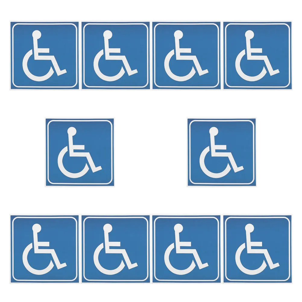 10pcs Disability Sign Stickers Waterproof Scratch Resistant 3 Inch Wheelchair Symbols Adhesive Car Decals h for vehicles
10pcs Disability Sign Stickers Waterproof Scratch Resistant 3 Inch Wheelchair Symbols Adhesive Car Decals h for vehicles
