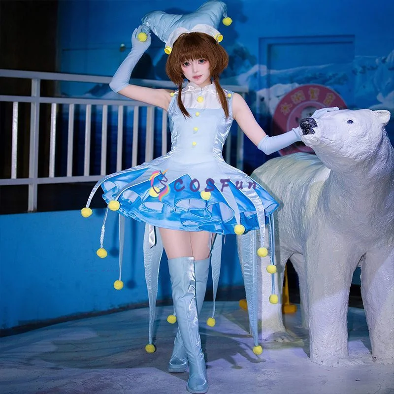 KINOMOTO SAKURA Cosplay Card Captor Sakura Costume Anime Roleplay Lolita Blue Dress Halloween Party Carnival Uniform
KINOMOTO SAKURA Cosplay Card Captor Sakura Costume Anime Roleplay Lolita Blue Dress Halloween Party Carnival Uniform