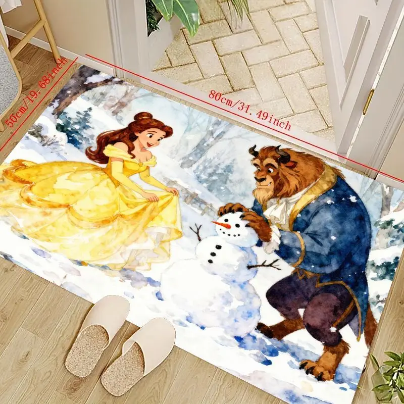 1 шт. Disney Beauty and the Beast Belle & Beast Building Снеговик напольный коврик, сказочный зимний мультяшный коврик, нескользящая мягкая стирка
1 шт. Disney Beauty and the Beast Belle & Beast Building Снеговик напольный коврик, сказочный зимний мультяшный коврик, нескользящая мягкая стирка