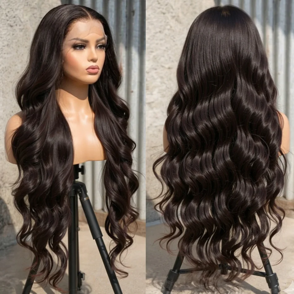 Premium 40 Inch Extra Long 250% Density Natural Black 13x4 HD Lace Frontal Body Wave Bouncy Silky Soft 13x6 Pre Plucked Hairline Invisible Bleached Knots Remy Human Hair Wigs 5x5 Closure Wear and Go Tape Free Thick Full Ends
Premium 40 Inch Extra Long 250% Density Natural Black 13x4 HD Lace Frontal Body Wave Bouncy Silky Soft 13x6 Pre Plucked Hairline Invisible Bleached Knots Remy Human Hair Wigs 5x5 Closure Wear and Go Tape Free Thick Full Ends