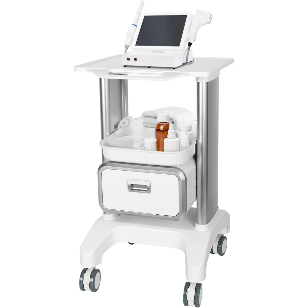 Medical mobile ultrasound cart, 130 pound load, professional portable storage drawer, 4 silent wheel trays, beauty salon cart
Medical mobile ultrasound cart, 130 pound load, professional portable storage drawer, 4 silent wheel trays, beauty salon cart
