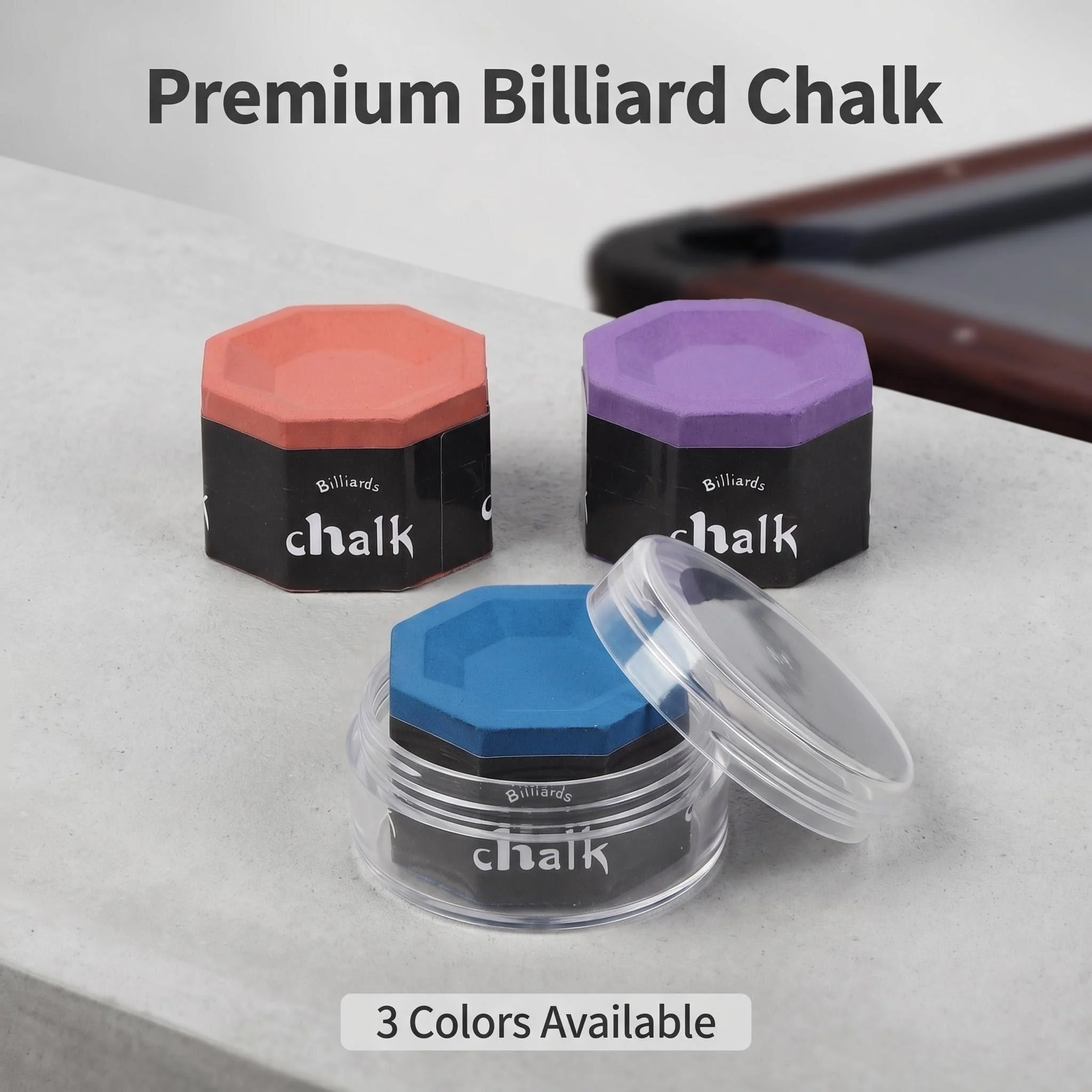 Billiards Chalk Round Professional Billiards Clever Pink Green Black Eight Snooker Nine Ball Rod Neutral Powder Accessories
Billiards Chalk Round Professional Billiards Clever Pink Green Black Eight Snooker Nine Ball Rod Neutral Powder Accessories