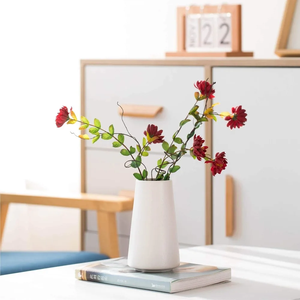Ceramic Vase - Flower Vase Minimalism Style for Modern Table Shelf Home Decor, Fit for Fireplace Bedroom Kitchen Living Room Cen
Ceramic Vase - Flower Vase Minimalism Style for Modern Table Shelf Home Decor, Fit for Fireplace Bedroom Kitchen Living Room Cen