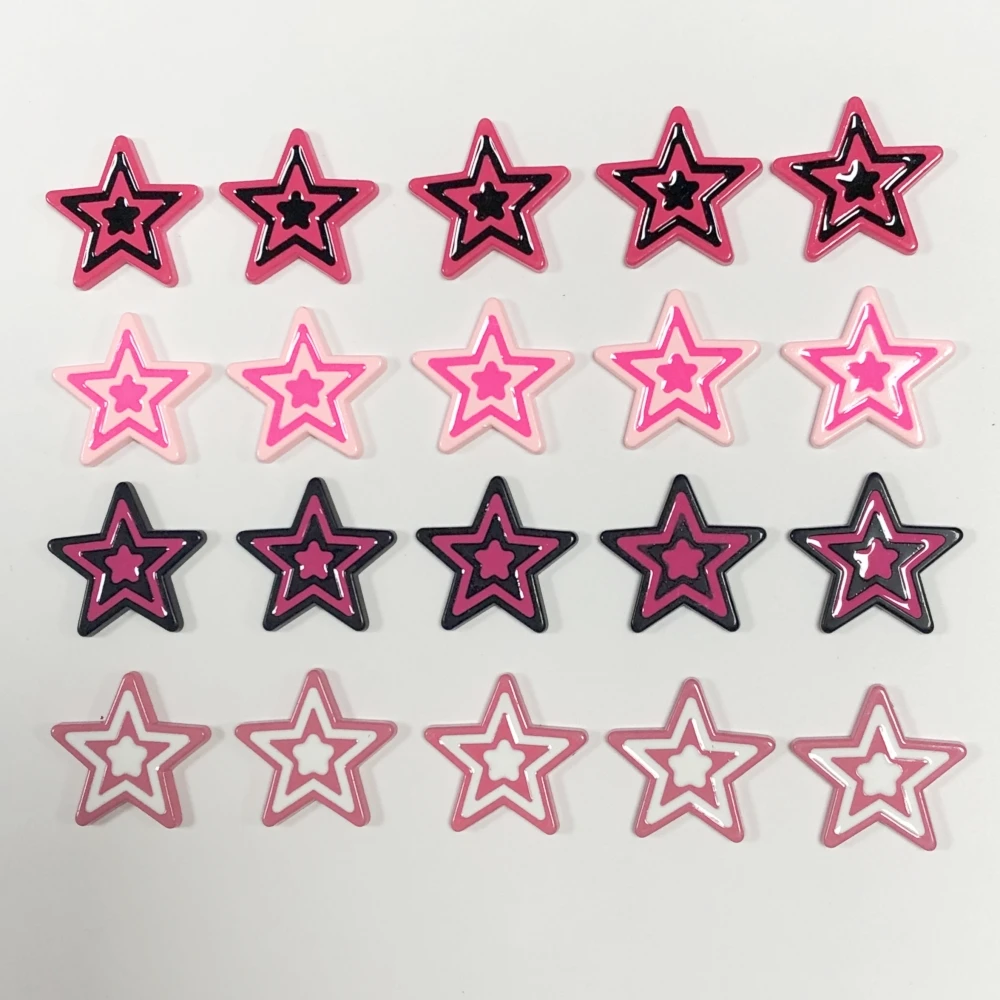 Bulk Supply 20Pcs Kawaii Double Spelling Color Pentagram Star Decor Art Charms Ornament Stationery Junk Phone Case Accessories
Bulk Supply 20Pcs Kawaii Double Spelling Color Pentagram Star Decor Art Charms Ornament Stationery Junk Phone Case Accessories
