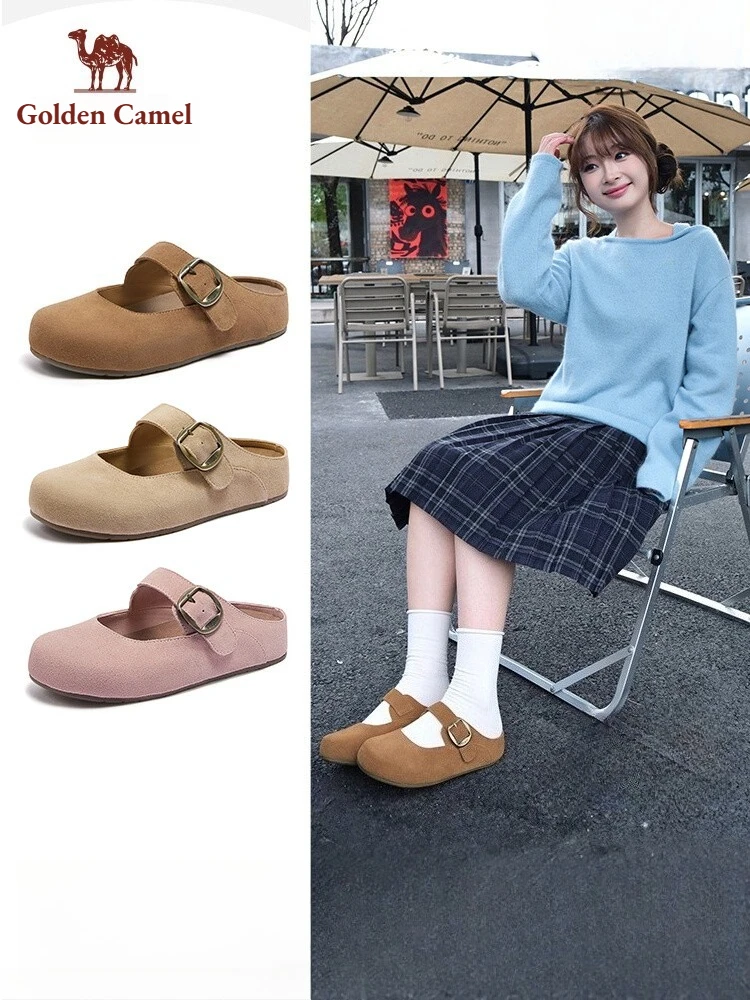 Golden Camel Mary Jane Shoes for Women's 2026 Spring Fashion Suede Leather Soft Sole Casual Shoes Comfortable Elegant Flat Shoes
Golden Camel Mary Jane Shoes for Women's 2026 Spring Fashion Suede Leather Soft Sole Casual Shoes Comfortable Elegant Flat Shoes
