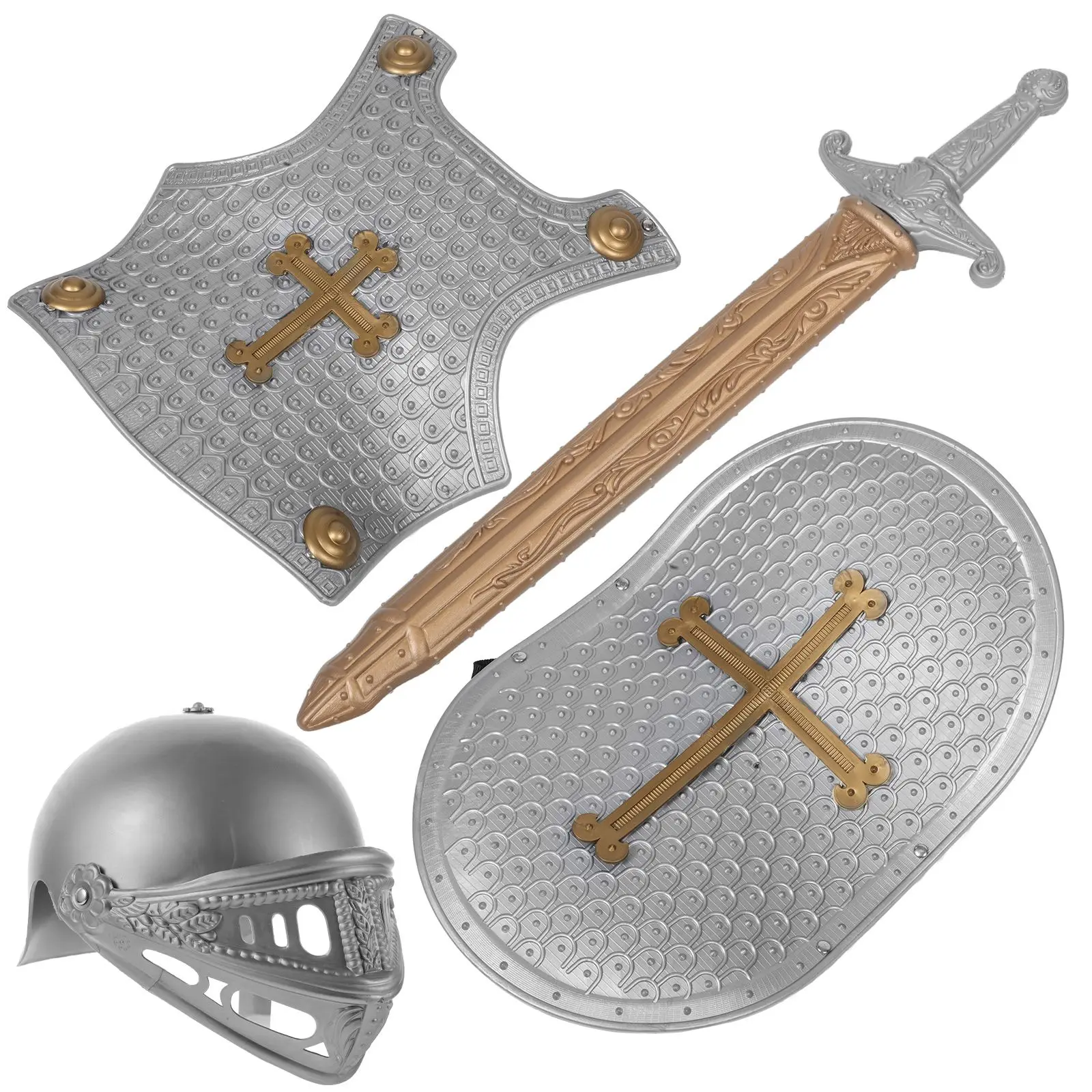 Roman Toy Shields for Boys Retro Style Kids Play Costumes Plastic Fake Shield Toys Sturdy Material
Roman Toy Shields for Boys Retro Style Kids Play Costumes Plastic Fake Shield Toys Sturdy Material