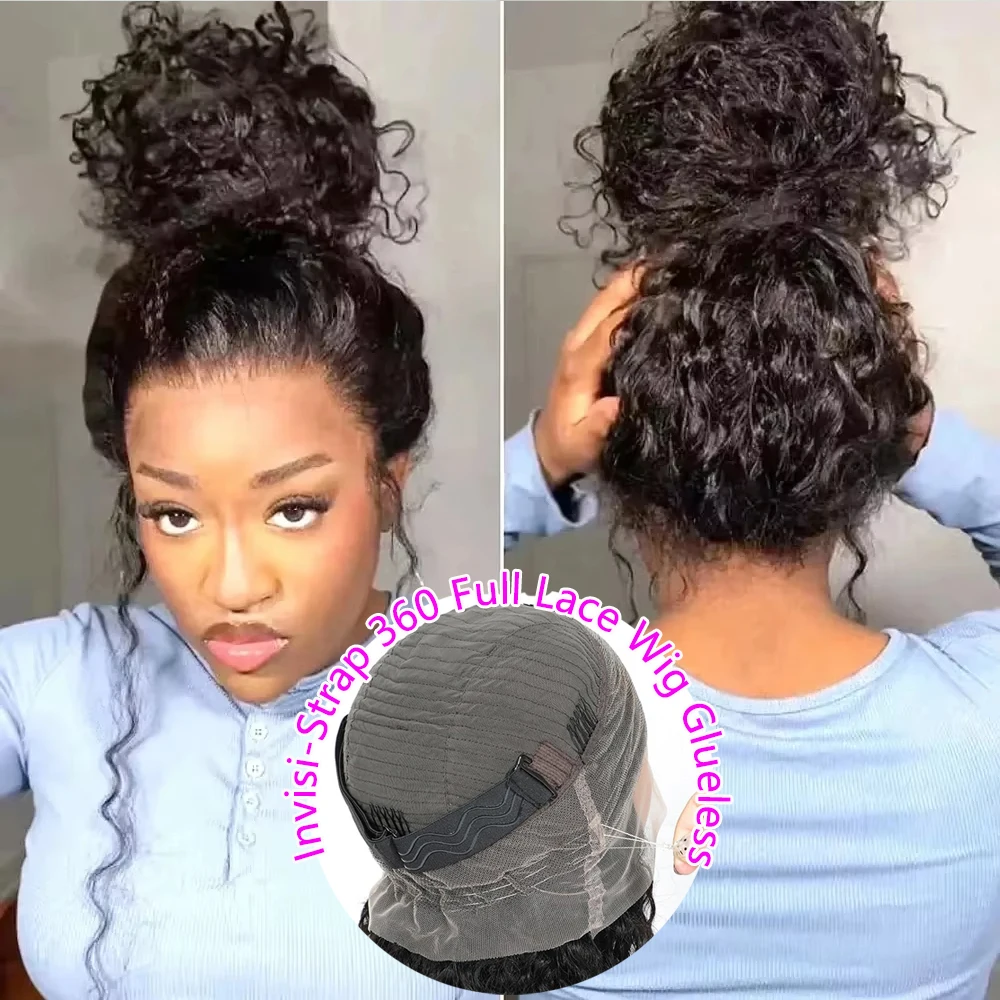 Invisible Strap HD 360 Lace Front Wig Human Hair Wigs 250 Density Curly 360 Full Lace Wig With Invisible String Glueless Wig
Invisible Strap HD 360 Lace Front Wig Human Hair Wigs 250 Density Curly 360 Full Lace Wig With Invisible String Glueless Wig