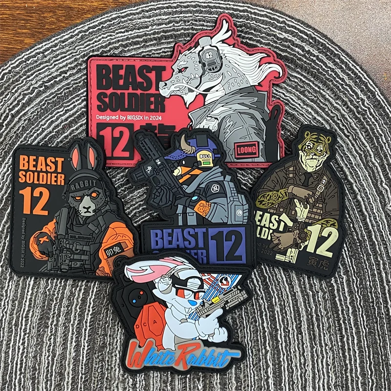 PVC Zodiac Morale Badge Rabbit Dragon Bull Tiger Animal Patch Hook&loop Backpack Clothing Decorative Accessories Diy Stickers
PVC Zodiac Morale Badge Rabbit Dragon Bull Tiger Animal Patch Hook&loop Backpack Clothing Decorative Accessories Diy Stickers