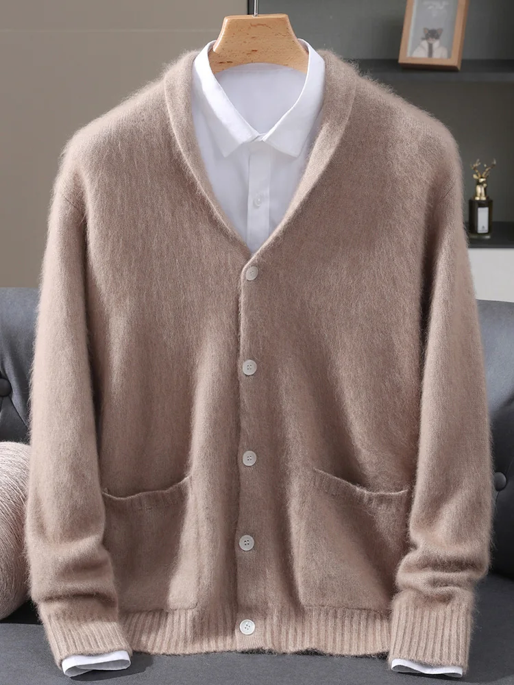 TLOML Men 100% Mink Cashmere Sweater Qingguo Collar Cardigan Autumn Winter Smart Casual Cashmere Knitwear Soft Thick Comfy Tops
TLOML Men 100% Mink Cashmere Sweater Qingguo Collar Cardigan Autumn Winter Smart Casual Cashmere Knitwear Soft Thick Comfy Tops