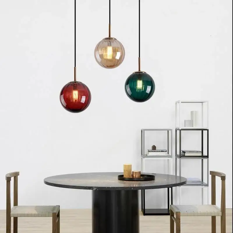 Colorful Glass Patterned ball pendant lights Nordic Restaurant Kitchen Island Home Decor Light fixture bedside hanging lamp
Colorful Glass Patterned ball pendant lights Nordic Restaurant Kitchen Island Home Decor Light fixture bedside hanging lamp
