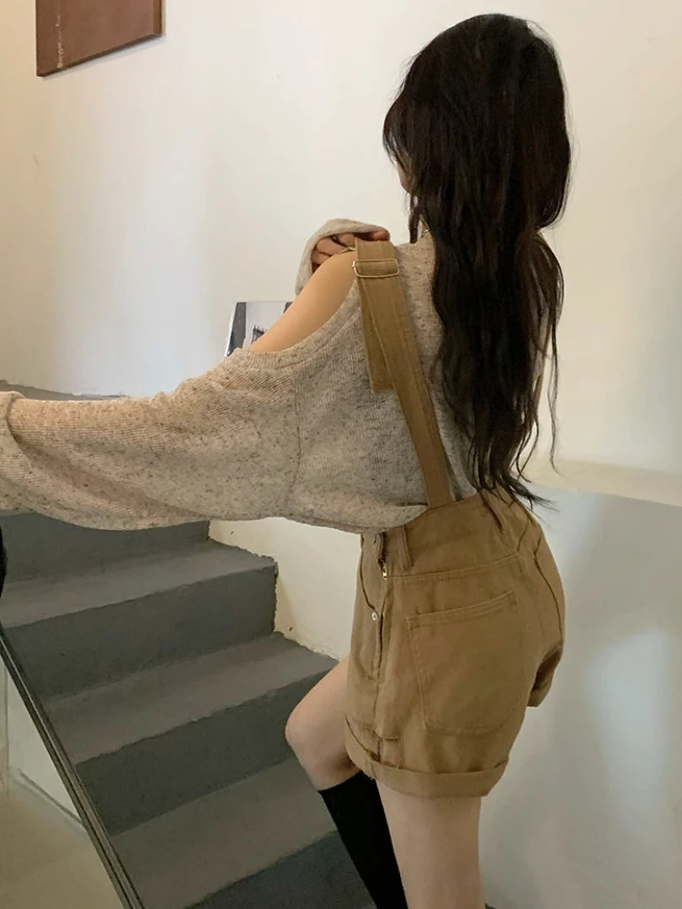 Denim Rompers Sets Women Sweet Casual All-match Preppy Style T-shirt Sun-proof Ulzzang Ladies Off Shoulder Spring Pure Simple
Denim Rompers Sets Women Sweet Casual All-match Preppy Style T-shirt Sun-proof Ulzzang Ladies Off Shoulder Spring Pure Simple