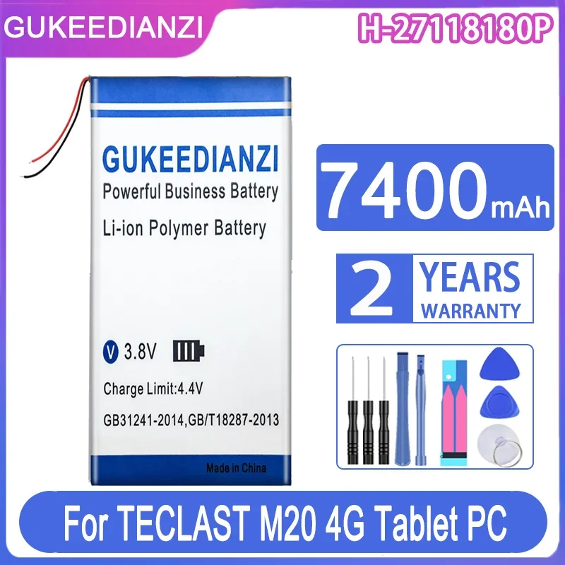 GUKEEDIANZI Replacement Battery H-27118180P 7400mAh For TECLAST M20 4G Tablet Batteries
GUKEEDIANZI Replacement Battery H-27118180P 7400mAh For TECLAST M20 4G Tablet Batteries