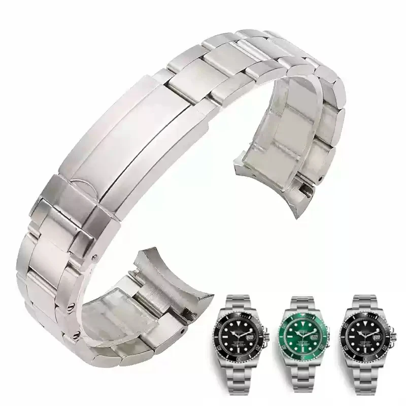 904L Watchbands For Rolex SUBMARINER DAYTONA Men Folding Clasp Watch Strap Solid Stainless Steel Watch Bracelet 20mm 21mm
904L Watchbands For Rolex SUBMARINER DAYTONA Men Folding Clasp Watch Strap Solid Stainless Steel Watch Bracelet 20mm 21mm