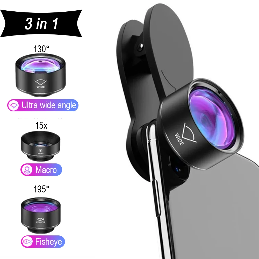 Super Wide Angle Macro Fisheye Mobile Phone Special Effects Lens for Apple Huawei Live Streaming Vlog Beauty Fun Photography
Super Wide Angle Macro Fisheye Mobile Phone Special Effects Lens for Apple Huawei Live Streaming Vlog Beauty Fun Photography