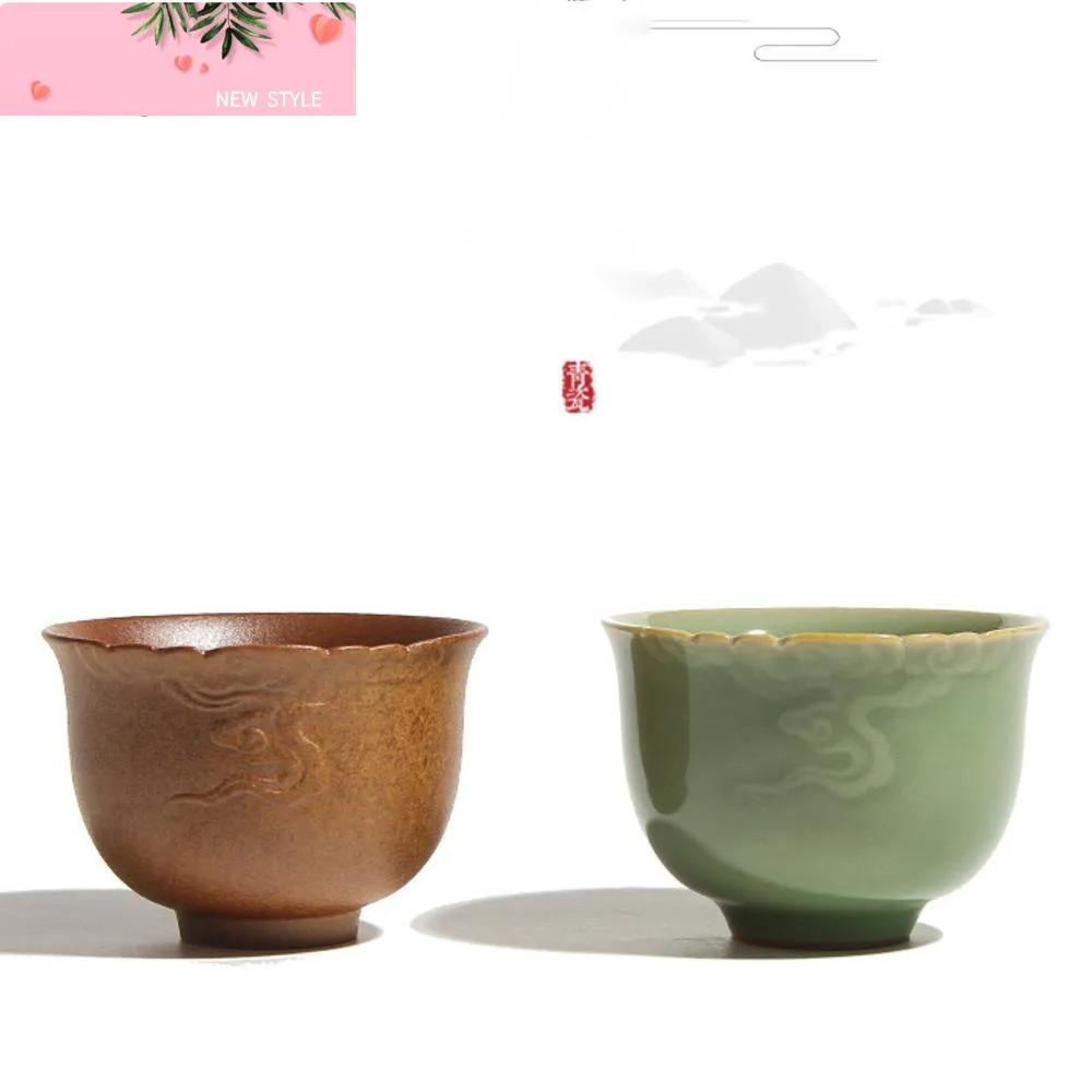 120 мл креативная чайная чашка Longquan Celadon, серая галлоновая керамическая чашка ручной работы, фарфоровая чаша для чая с деревянным покрытием, набор для чая кунг-фу 
120 мл креативная чайная чашка Longquan Celadon, серая галлоновая керамическая чашка ручной работы, фарфоровая чаша для чая с деревянным покрытием, набор для чая кунг-фу