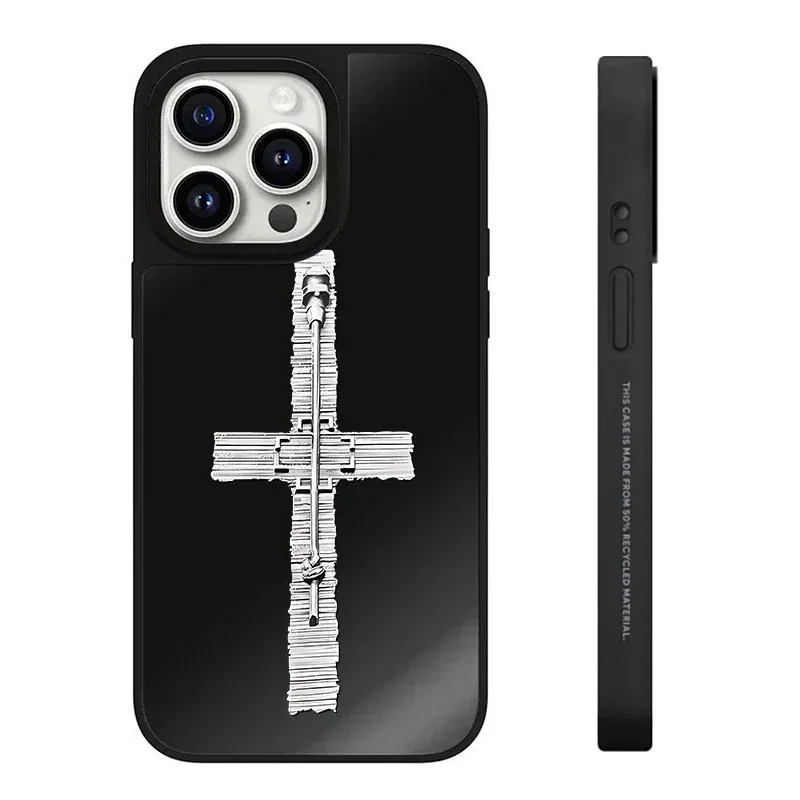 Black Mirror Surface Cool Cross iPhone 11 12 13 14 15 Pro Max Protective Case, Fits iPhone 15 Pro Max
Black Mirror Surface Cool Cross iPhone 11 12 13 14 15 Pro Max Protective Case, Fits iPhone 15 Pro Max