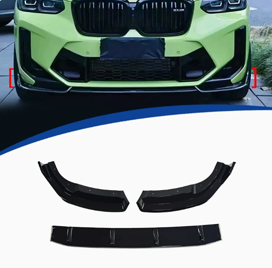 For BMW X3M F97 2022+ Bright Black Car Front Bumper Diverter Spoiler Diffuser glossy black Front lip chin body kit
For BMW X3M F97 2022+ Bright Black Car Front Bumper Diverter Spoiler Diffuser glossy black Front lip chin body kit