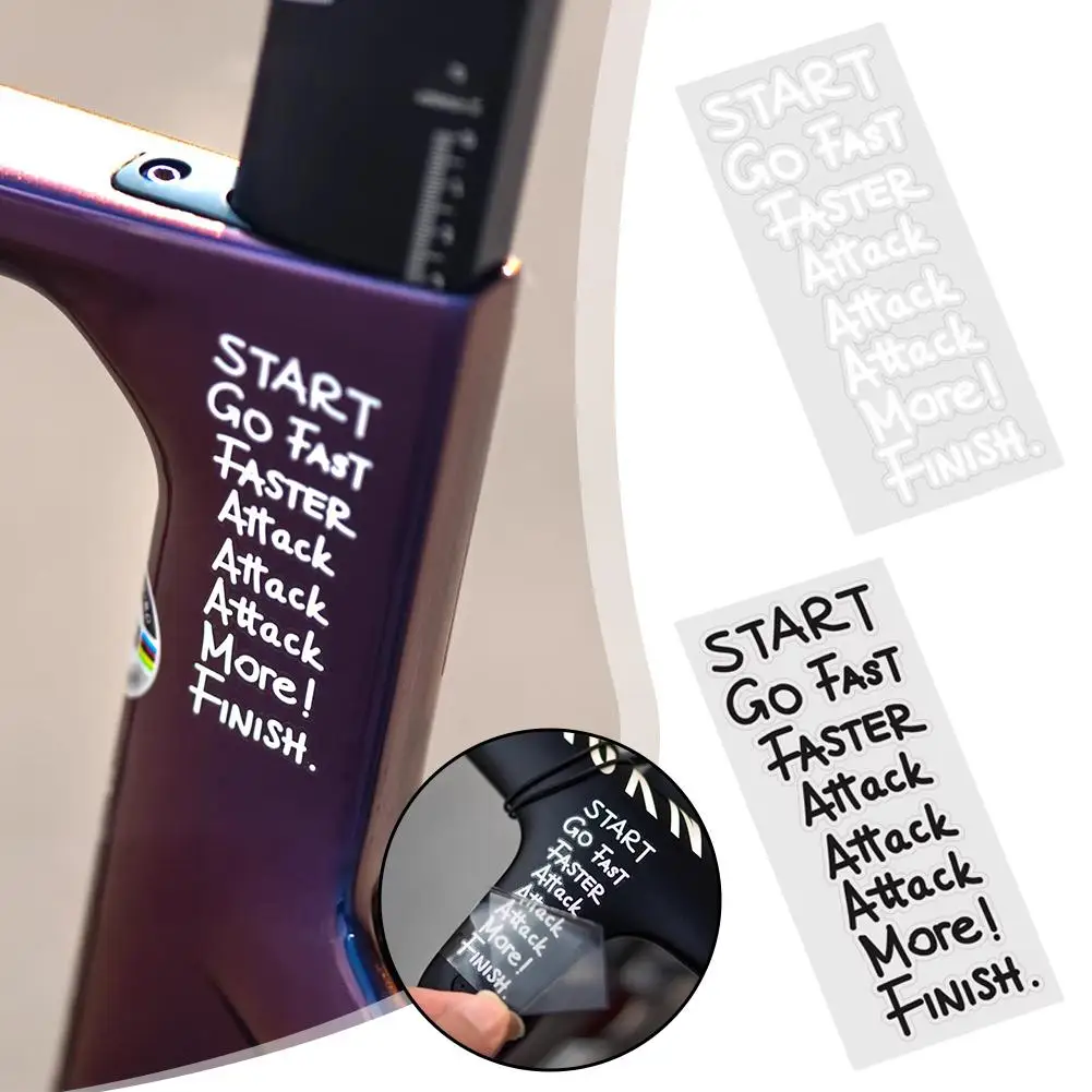 Bicycle Stickers for Bicycle Frame Top Tube DIY Incentive Waterproof Cycling Sticker MTB Road Bikes Decals
Bicycle Stickers for Bicycle Frame Top Tube DIY Incentive Waterproof Cycling Sticker MTB Road Bikes Decals
