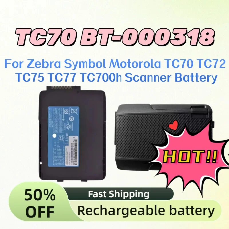 For Zebra Symbol Motorola TC70 TC72 TC75 TC77 TC700h Scanner Battery In Stock 3.7V 4620mAh TC70 BT-000318 Li-Ion Battery Replace
For Zebra Symbol Motorola TC70 TC72 TC75 TC77 TC700h Scanner Battery In Stock 3.7V 4620mAh TC70 BT-000318 Li-Ion Battery Replace