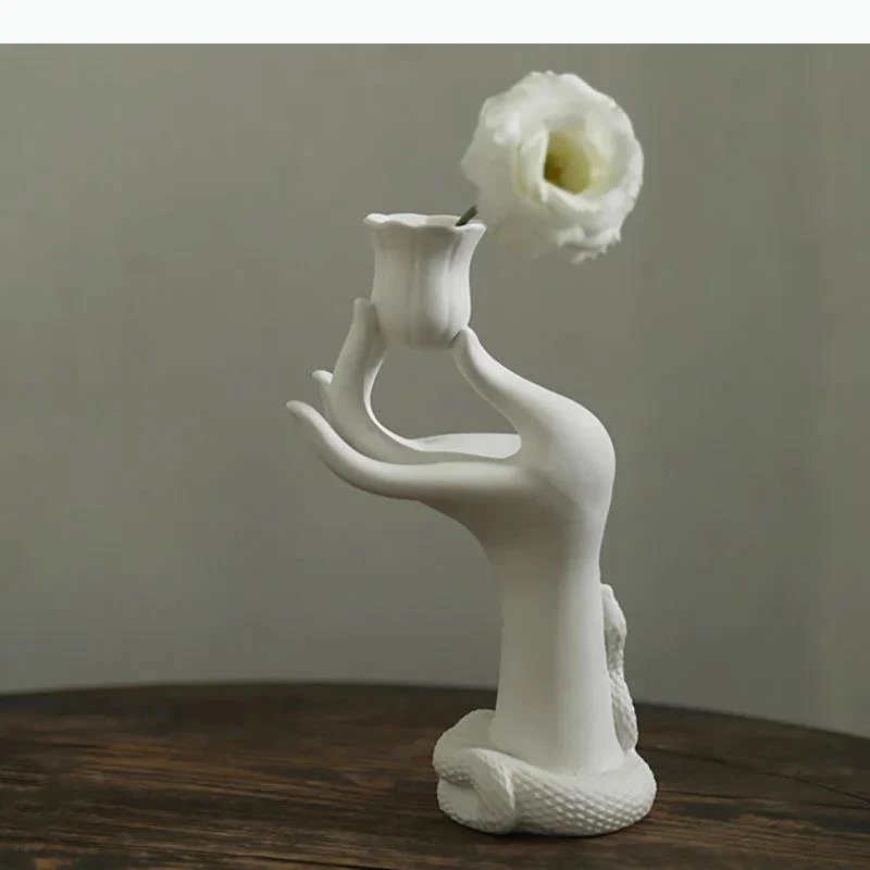 Ceramic Hand Roses Candle Desk Decoration Minimalism Flower Shape Candlestick Candle Stand Modern Decor
Ceramic Hand Roses Candle Desk Decoration Minimalism Flower Shape Candlestick Candle Stand Modern Decor