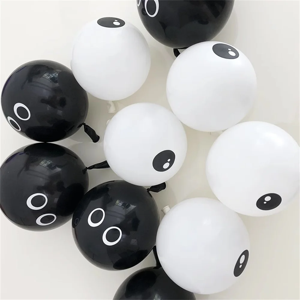10/20pcs 5inch Halloween Eyeball Balloons Thickened White Black Eye Print Latex Balloons for Halloween Party Decorations
10/20pcs 5inch Halloween Eyeball Balloons Thickened White Black Eye Print Latex Balloons for Halloween Party Decorations