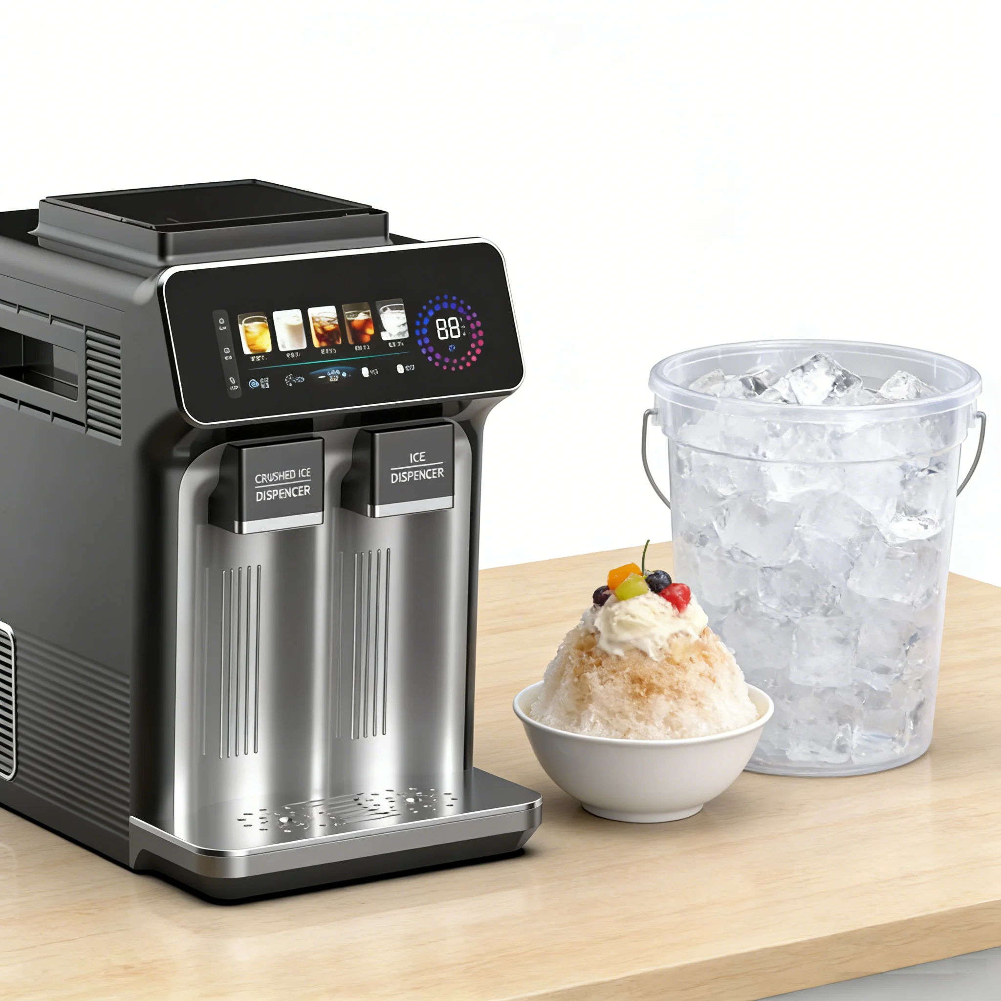 Multifunctional Houseuse Fully Automatic 3-in-1 Ice Ice Crushing Blending Air Cooling 1kg Storage 120W 220-240V 1 Year
Multifunctional Houseuse Fully Automatic 3-in-1 Ice Ice Crushing Blending Air Cooling 1kg Storage 120W 220-240V 1 Year