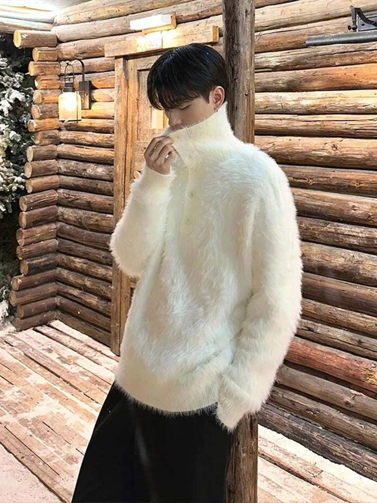 Мужской зимний свитер с высоким воротом из трикотажа, класса люкс, с подкладкой из норкового бархата, базовый слой, мягкий и комфортный.
Мужской зимний свитер с высоким воротом из трикотажа, класса люкс, с подкладкой из норкового бархата, базовый слой, мягкий и комфортный.