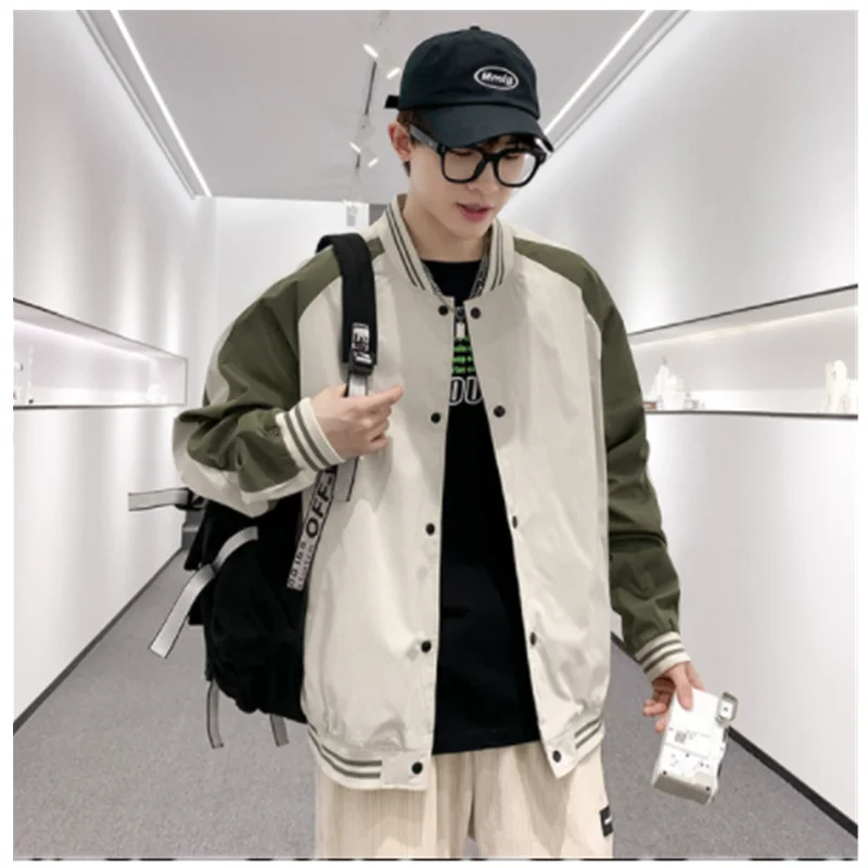 Men Baseball Jackets 2023 Spring New Long Sleeve Bomber Jacket Ins Hip Hop Youth Couples Jacket Men Loose Coat A0006
Men Baseball Jackets 2023 Spring New Long Sleeve Bomber Jacket Ins Hip Hop Youth Couples Jacket Men Loose Coat A0006