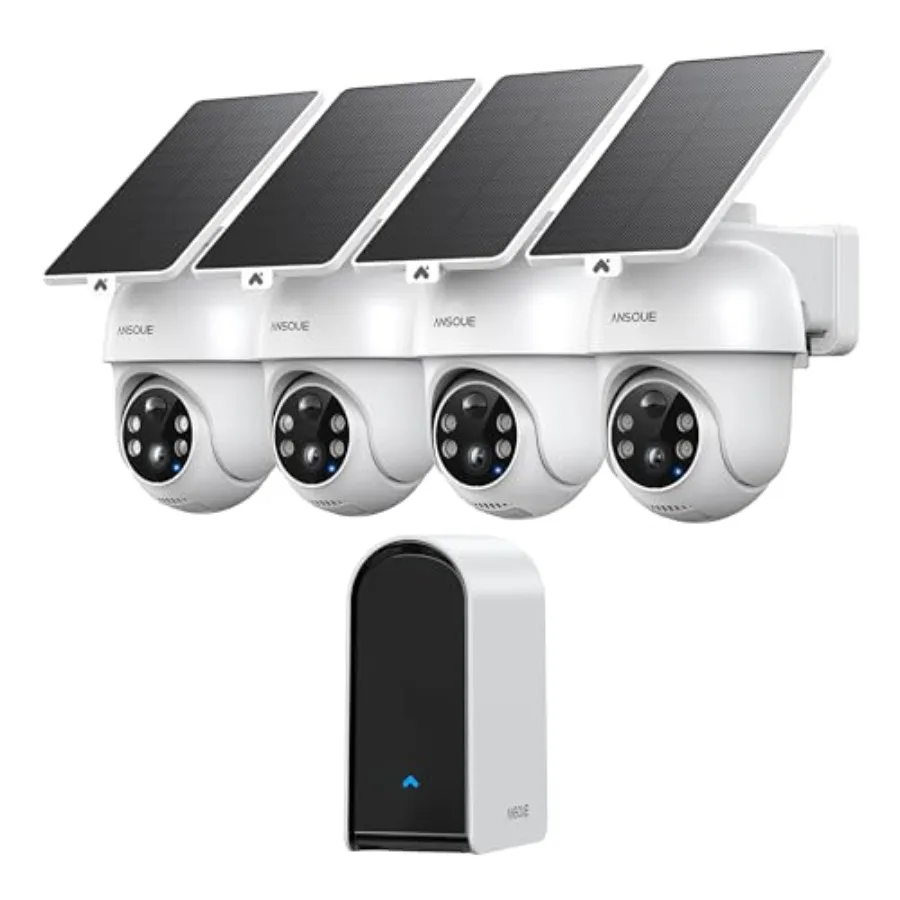 Outdoor security camera system: solar-powered wireless cameras with 2K color night vision, 360 PTZ auto-tracking, local storage
Outdoor security camera system: solar-powered wireless cameras with 2K color night vision, 360 PTZ auto-tracking, local storage