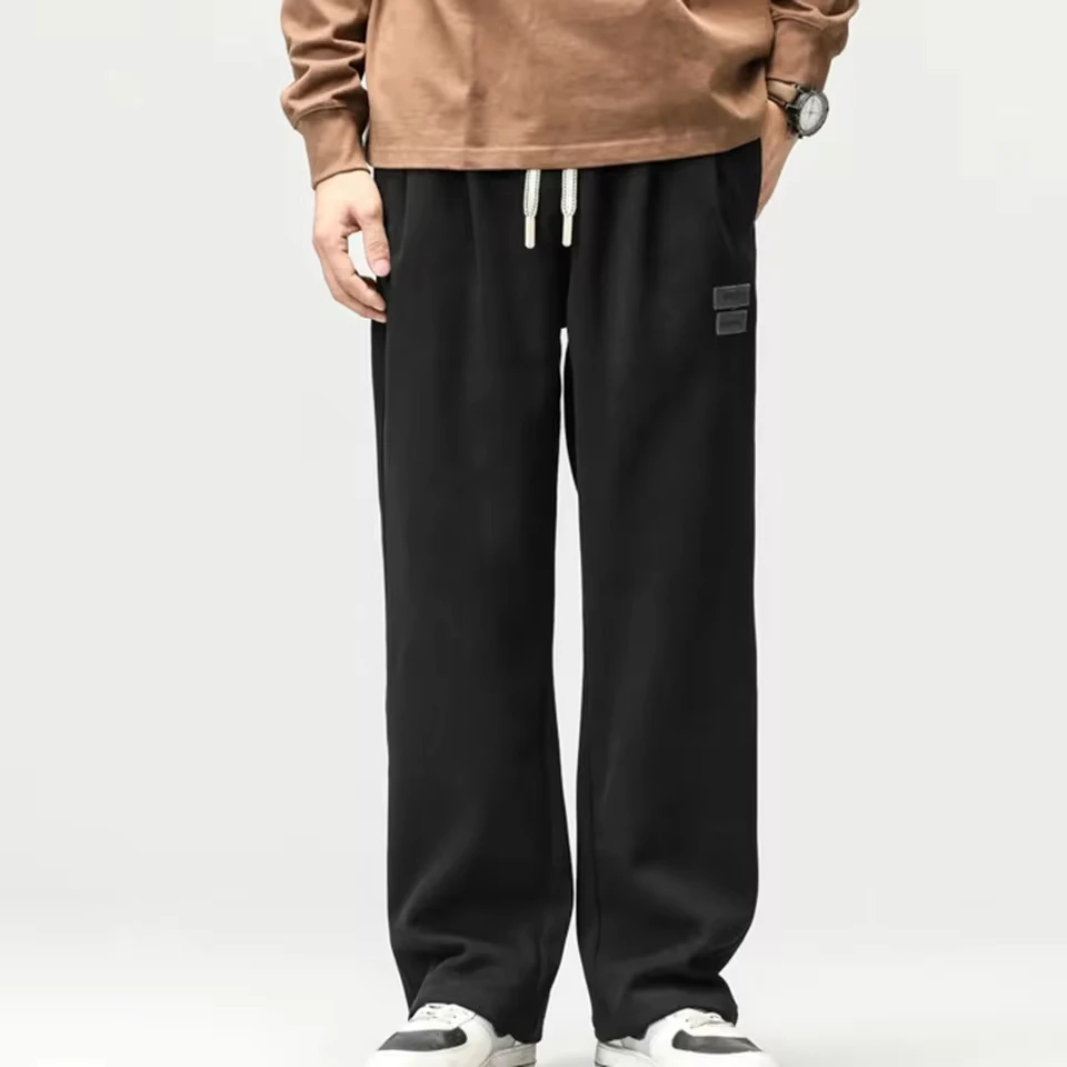 Spring Autumn Thick Fleece Warm Sweatpants Men Wide-Leg Loose Track Pants Male Fashion Casual Straight Velvet Trousers New
Spring Autumn Thick Fleece Warm Sweatpants Men Wide-Leg Loose Track Pants Male Fashion Casual Straight Velvet Trousers New