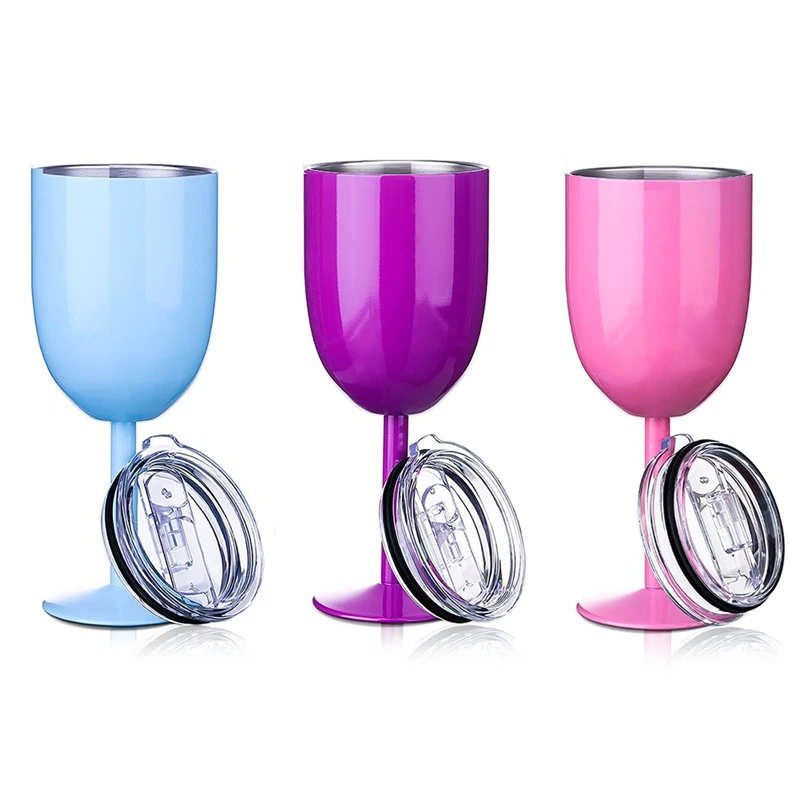 Stemmed Stainless Steel Wine Glasses With Lid Double Wall Insulated Wine Tumbler Goblets Wine Glasses(No Straw)
Stemmed Stainless Steel Wine Glasses With Lid Double Wall Insulated Wine Tumbler Goblets Wine Glasses(No Straw)